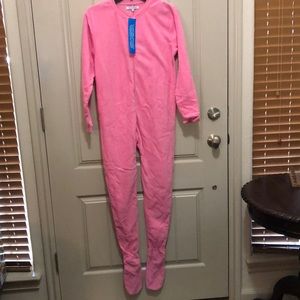 New Kid’s SZ 12 Pink Footie Pajamas